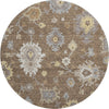 Piper Looms Mayfield Oushak AMF753 Chocolate Machine Washable Area Rug Round Main Image