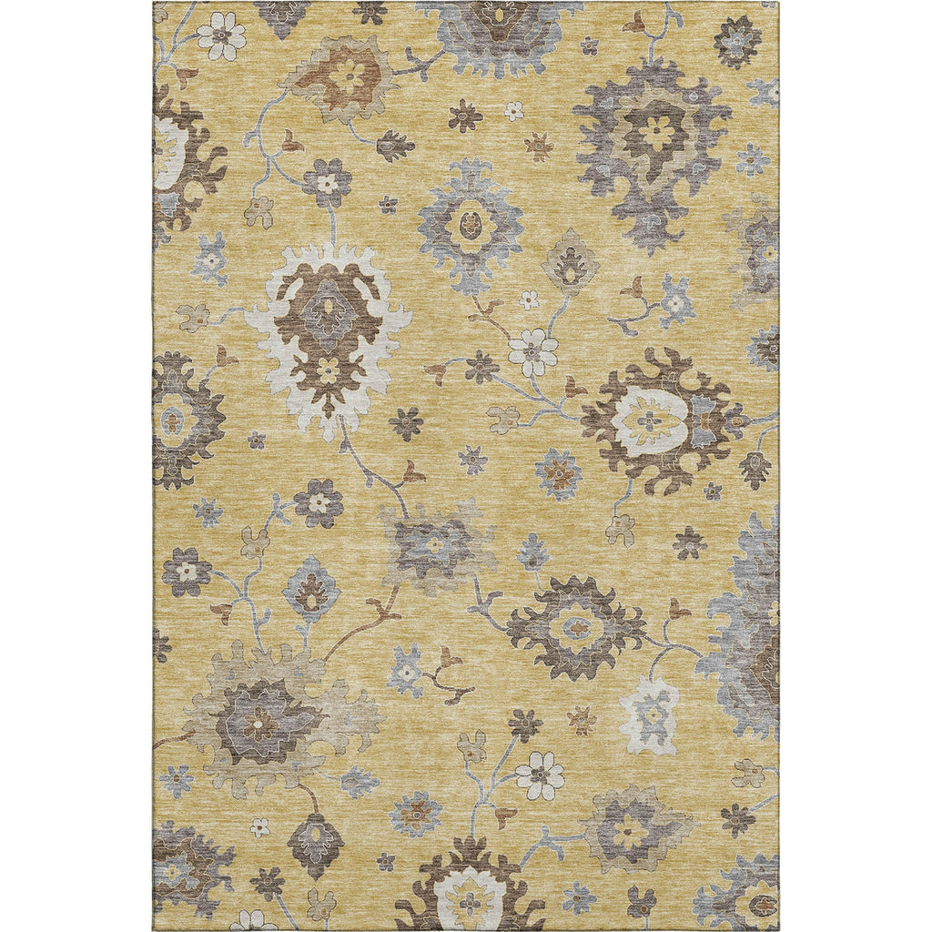 Piper Looms Mayfield Oushak AMF753 Gold Machine Washable Area Rug main image