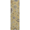 Piper Looms Mayfield Oushak AMF753 Gold Machine Washable Area Rug Runner Main Image