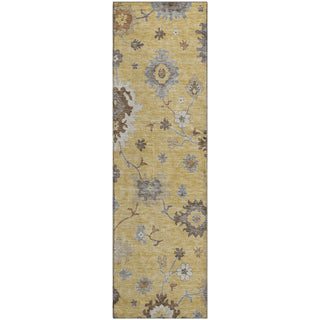 Piper Looms Mayfield Oushak AMF753 Gold Machine Washable Area Rug Runner Main Image