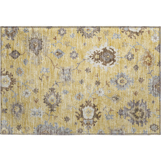 Piper Looms Mayfield Oushak AMF753 Gold Machine Washable Area Rug Scatter Main Image