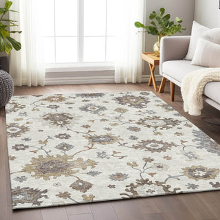 Piper Looms Mayfield Oushak AMF753 Ivory Machine Washable Area Rug Lifestyle Image Feature