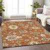 Piper Looms Mayfield Oushak AMF753 Paprika Machine Washable Area Rug Lifestyle Image Feature