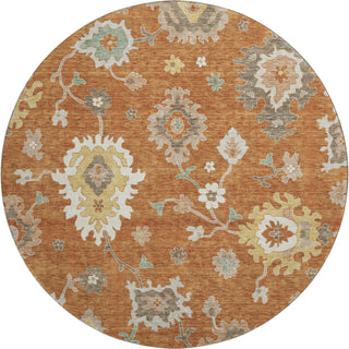 Piper Looms Mayfield Oushak AMF753 Paprika Machine Washable Area Rug Round Main Image