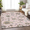 Piper Looms Mayfield Oushak AMF753 Pink Machine Washable Area Rug Lifestyle Image Feature