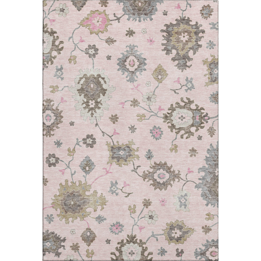 Piper Looms Mayfield Oushak AMF753 Pink Machine Washable Area Rug main image
