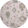 Piper Looms Mayfield Oushak AMF753 Pink Machine Washable Area Rug Round Main Image