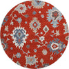 Piper Looms Mayfield Oushak AMF753 Red Machine Washable Area Rug Round Main Image