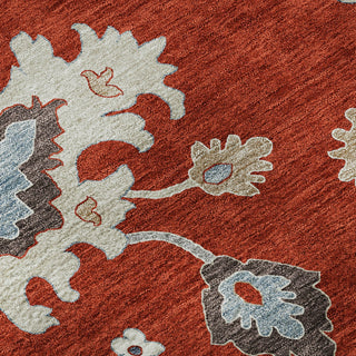 Piper Looms Mayfield Oushak AMF753 Red Machine Washable Area Rug Swatch Image