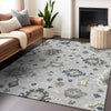 Piper Looms Mayfield Oushak AMF753 Silver Machine Washable Area Rug Lifestyle Image Feature