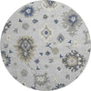 Piper Looms Mayfield Oushak AMF753 Silver Machine Washable Area Rug Round Main Image
