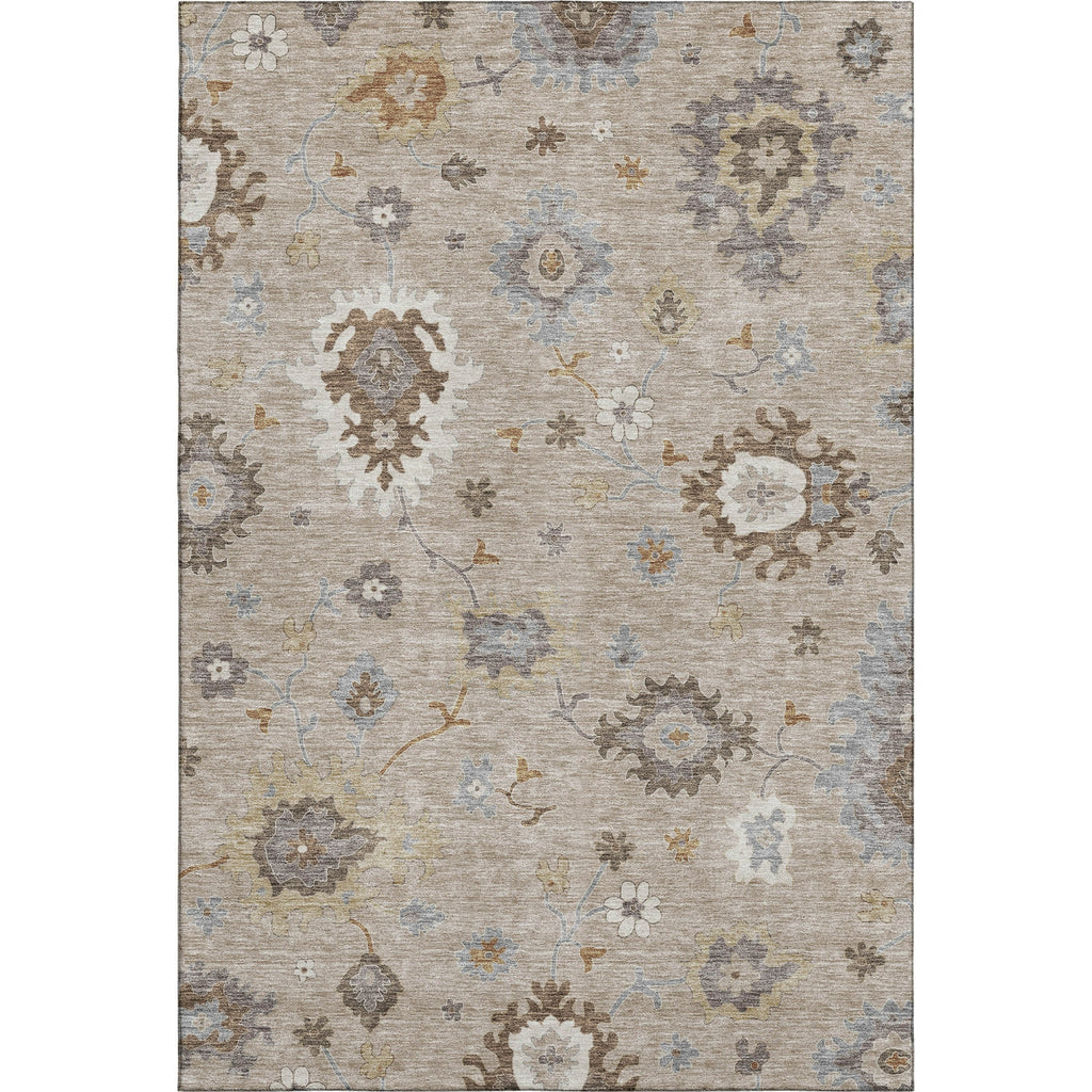 Piper Looms Mayfield Oushak AMF753 Taupe Machine Washable Area Rug main image