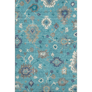 Piper Looms Mayfield Oushak AMF753 Teal Machine Washable Area Rug main image