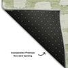Piper Looms Mayfield Squares AMF754 Aloe Machine Washable Area Rug Backing Image