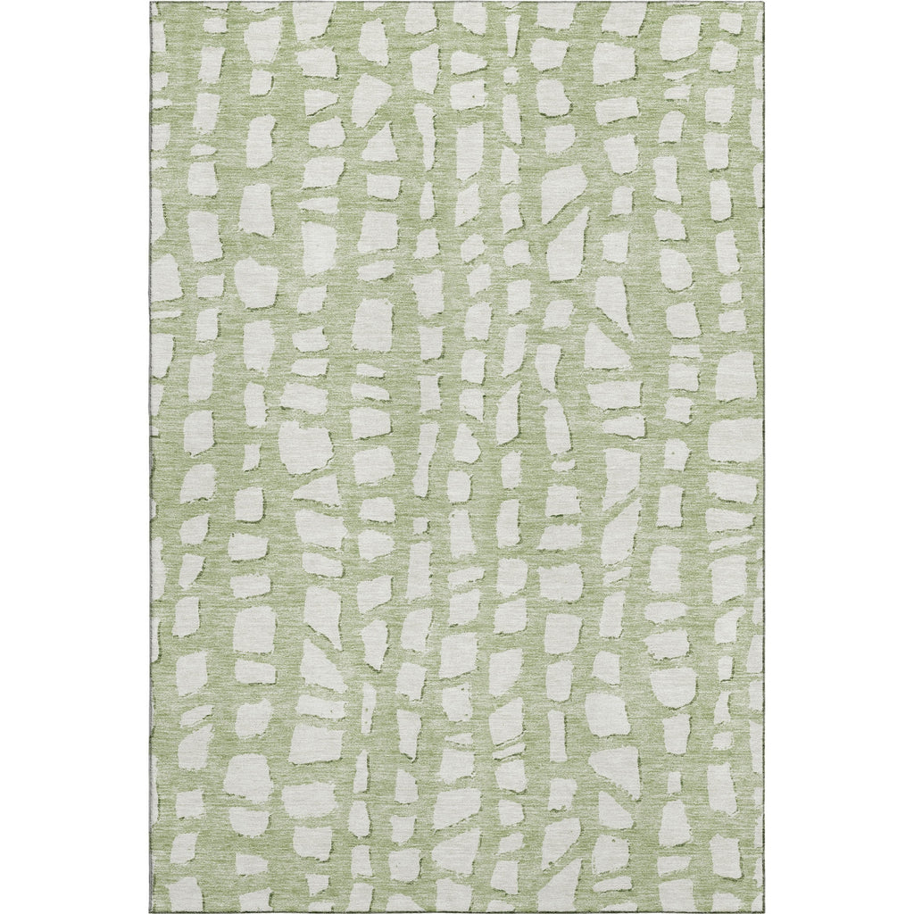 Piper Looms Mayfield Squares AMF754 Aloe Machine Washable Area Rug main image
