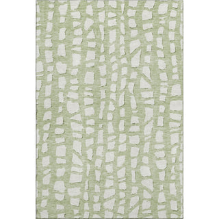 Piper Looms Mayfield Squares AMF754 Aloe Machine Washable Area Rug main image