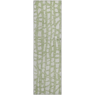 Piper Looms Mayfield Squares AMF754 Aloe Machine Washable Area Rug Runner Main Image