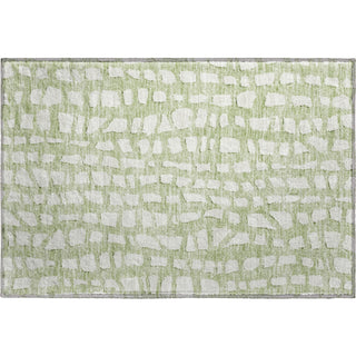 Piper Looms Mayfield Squares AMF754 Aloe Machine Washable Area Rug Scatter Main Image