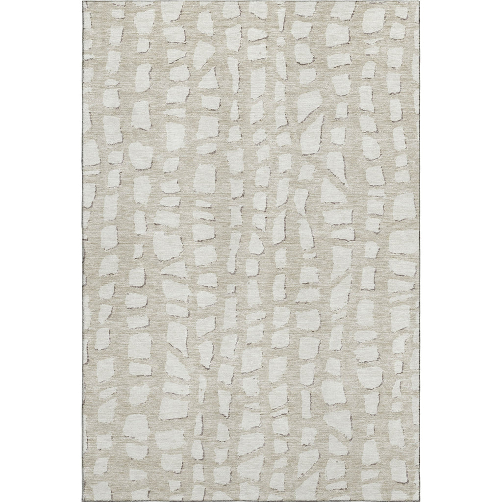 Piper Looms Mayfield Squares AMF754 Beige Machine Washable Area Rug main image