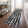 Piper Looms Mayfield Squares AMF754 Black Machine Washable Area Rug Runner Lifestyle Image Feature