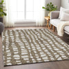 Piper Looms Mayfield Squares AMF754 Brown Machine Washable Area Rug Lifestyle Image Feature