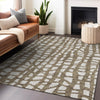 Piper Looms Mayfield Squares AMF754 Brown Machine Washable Area Rug Lifestyle Image Feature