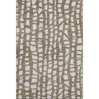 Piper Looms Mayfield Squares AMF754 Brown Machine Washable Area Rug main image