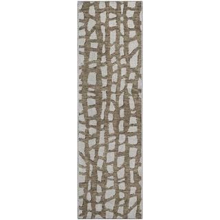 Piper Looms Mayfield Squares AMF754 Brown Machine Washable Area Rug Runner Main Image
