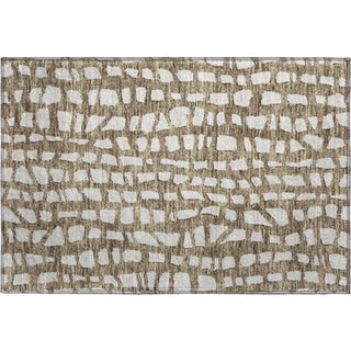 Piper Looms Mayfield Squares AMF754 Brown Machine Washable Area Rug Scatter Main Image