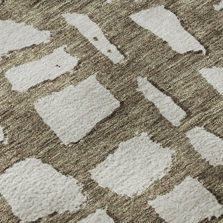 Piper Looms Mayfield Squares AMF754 Brown Machine Washable Area Rug Swatch Image