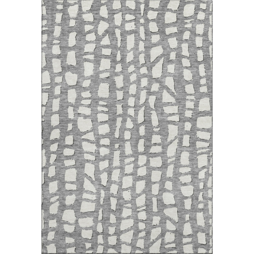 Piper Looms Mayfield Squares AMF754 Gray Machine Washable Area Rug main image