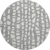 Piper Looms Mayfield Squares AMF754 Gray Machine Washable Area Rug Round Main Image