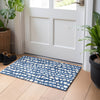Piper Looms Mayfield Squares AMF754 Navy Machine Washable Area Rug Scatter Lifestyle Image Feature
