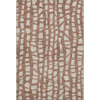 Piper Looms Mayfield Squares AMF754 Paprika Machine Washable Area Rug main image