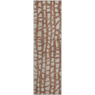 Piper Looms Mayfield Squares AMF754 Paprika Machine Washable Area Rug Runner Main Image