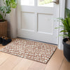 Piper Looms Mayfield Squares AMF754 Paprika Machine Washable Area Rug Scatter Lifestyle Image Feature