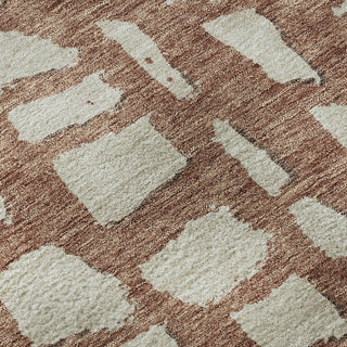 Piper Looms Mayfield Squares AMF754 Paprika Machine Washable Area Rug Swatch Image