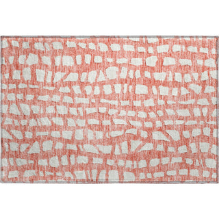 Piper Looms Mayfield Squares AMF754 Salmon Machine Washable Area Rug Scatter Main Image