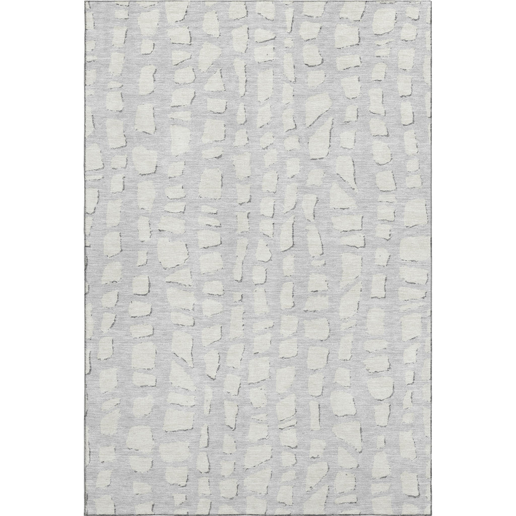 Piper Looms Mayfield Squares AMF754 Silver Machine Washable Area Rug main image
