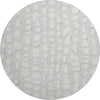 Piper Looms Mayfield Squares AMF754 Silver Machine Washable Area Rug Round Main Image