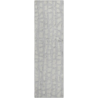 Piper Looms Mayfield Squares AMF754 Silver Machine Washable Area Rug Runner Main Image