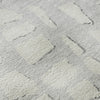 Piper Looms Mayfield Squares AMF754 Silver Machine Washable Area Rug Swatch Image