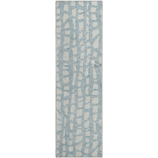 Piper Looms Mayfield Squares AMF754 Sky Machine Washable Area Rug Runner Main Image