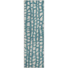 Piper Looms Mayfield Squares AMF754 Teal Machine Washable Area Rug Runner Main Image