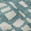 Piper Looms Mayfield Squares AMF754 Teal Machine Washable Area Rug Swatch Image