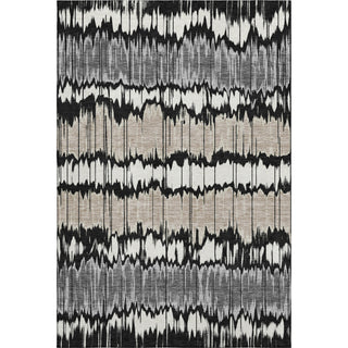 Piper Looms Mayfield Stripes AMF755 Black Machine Washable Area Rug main image