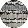 Piper Looms Mayfield Stripes AMF755 Black Machine Washable Area Rug Round Main Image