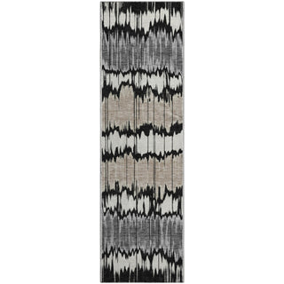 Piper Looms Mayfield Stripes AMF755 Black Machine Washable Area Rug Runner Main Image