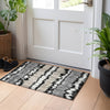 Piper Looms Mayfield Stripes AMF755 Black Machine Washable Area Rug Scatter Lifestyle Image Feature