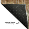 Piper Looms Mayfield Stripes AMF755 Chocolate Machine Washable Area Rug Backing Image